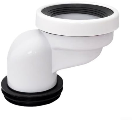 HEIBTENY Wc - Junta de goma para tubo de inodoro, boquilla de inodoro, conector para tubo de inodoro, boquilla para desagüe, recto (D)