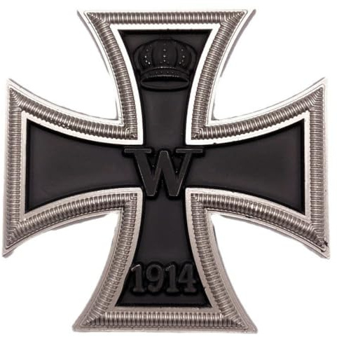 Horlirty Eisernes Kreuz Abzeichen Medaille Deutsches Ritter Mit Pin oder Doppelnagel 1914/1939 Version, 4,5 x 4,5 cm, Mit Pin, 1939