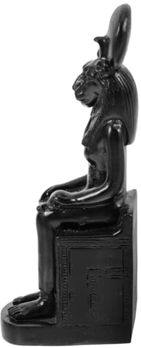 HOLIDYOYO Schwarze Tischdekoration Ägyptische Sphinx Statue, aus Kunstharz