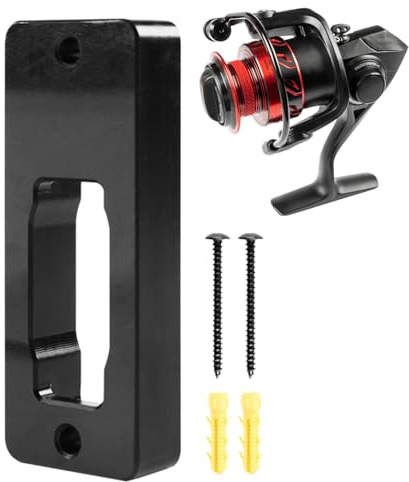 Angelrollenständer – Spulen-Display-Halter, Wandhalterung, Angelrollen-Halter, tragbarer Angelrollen-Display-Halter, Angelrollen-Aufhänger mit Schrauben und Muttern für Zuhause, Garage,