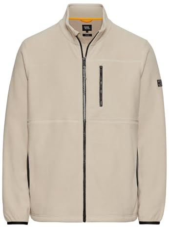 camel active Herren Fleecejacke mit Stehkragen Beige, Menswear-L