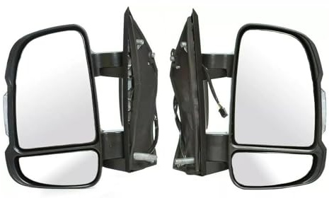 Fits Peugeot Boxer 2006 to 2024 UK Pair Right and Left Side Complete Electric Short Arm Wing Mirror Unit With Temp Senser by Autoview (Pair (Left & Right Side Both))