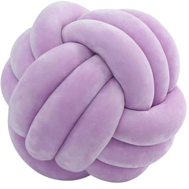 Qiwieod Knot Ball Cushion, Knot Ball Cushion, Hand-Woven Three- Soft Knot Decorative Cushion, Knotted Cushion for Sofa, Decorative Cushion for Children's Room, Home, Plush Toys, Baby Photography