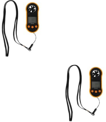 BESPORTBLE 2 Piezas anemómetro digital medición de la velocidad del viento anemómetro de mano Anemómetro portátil Anemómetro para windsurf medición del flujo de aire medidor de viento