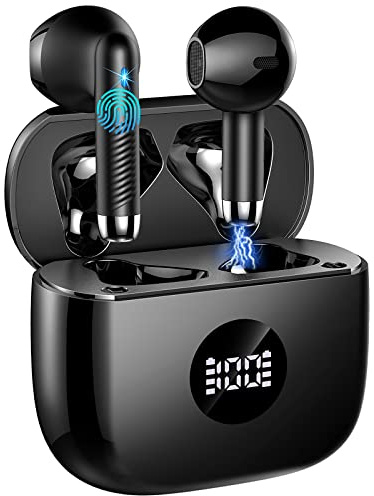 Cuffie Bluetooth Auricolari Bluetooth 5.4, Cuffie Wireless con 4 ENC Cancellazione Rumore Mic, Cuffie in Ear 40 Ore di Riproduzione, Cuffie Senza Filo HiFi Stereo IP7 Impermeabili per iOS & Android