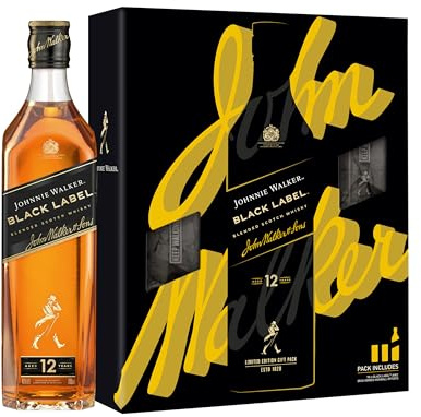 Johnnie Walker Black Label Coffret + 2 verres