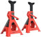 Amazon Basics Gatos estabilizadores, de acero, Capacidad de 2 toneladas (1,8 toneladas métricas), 1 Par, Rojo, negro