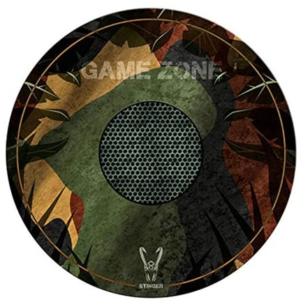 Woxter Stinger Floorpad Camouflage - Alfombrilla Gaming de Suelo, Tapete Protector para Suelo - Resistente al Agua, Lavable, 100% Microfibra, Diámetro 120 cm, Color Camuflaje.