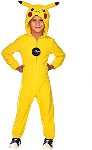 Amscan Officiellt licensierad Pikachu kostym för barn pojkar, GUL, 98 cm