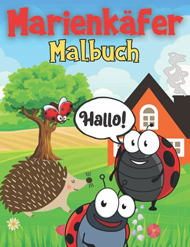 Marienkäfer Malbuch: Malvorlagen für Kinder im Alter von 2-12 Jahren: Lustiges Geschenk für ein Mädchen oder einen Jungen: 28 einzigartige Designs