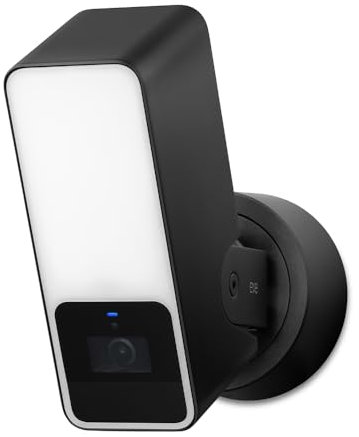 Eve Outdoor Cam - Sichere Flutlichtkamera, Maximale Sicherheit & Privatsphäre (HomeKit Secure Video), 1080p, Nachtsicht, WLAN (2,4 GHz), Bewegungssensor, Zwei-Wege-Kommunikation,