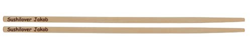 Individuelle Essstäbchen Sét aus Bambus, Sushi-Stäbchen mit gravur Chopsticks graviert