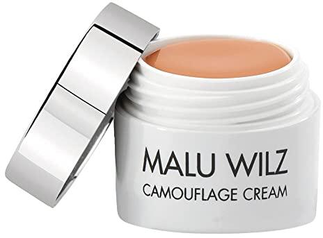 Malu Wilz Crema de camuflaje nº 17 de almendras tostadas, 6 g, maquillaje de camuflaje muy opaco, crema correctora resistente al agua para todo tipo de piel, para cubrir tatuajes y anomalías de la