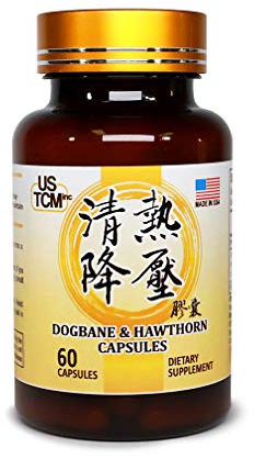 Dogbane Hawthorn Capsules 清热降压胶囊 500mg 60 Vegetable Capsules 100% Natural No Preservatives Made in USA