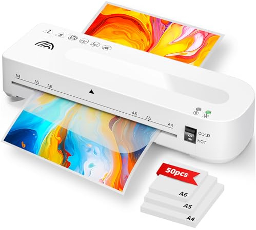 MAXDONE Laminator Machine A4 Laminators, Thermal and Cold Laminator Machine