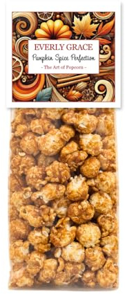 Everly Grace Popcorn – Pumpkin Spice Perfection, 100 g – Popcorn Bags with Autumnal Spices from Our Manufactory in Augsburg, Germany