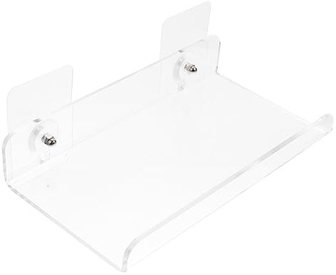 NUOBESTY Präsentationsständer aus Acryl Bücherregal Acrylbuch Ausstellungsregale Ornament-Präsentationsständer Buchhalter aus klarem Acryl Buchhalter für die Wand hängend