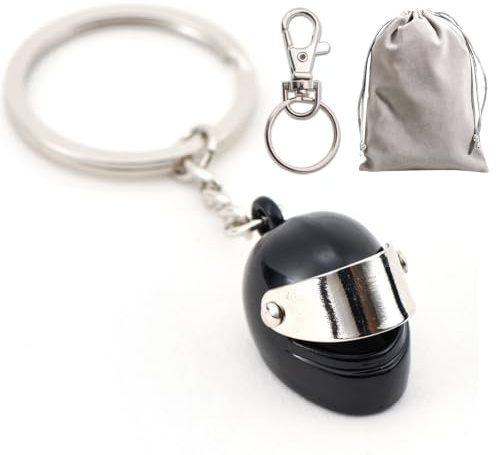 BUKEQILA Motorradhelm-Schlüsselanhänger Motorradgeschenke für Männer und Frauen, Motorrad-Gadget-Zubehör Cooler Schlüsselanhänger, Geschenk für Vater zum Geburtstag Weihnachten und Vatertag