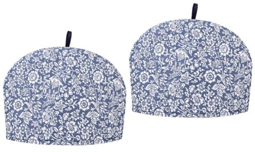 LABRIMP 2pcs Vintage Floral Tea Cosy for Teapot Insulated Tea Kettle Large Size