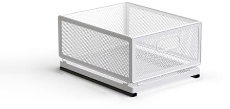 Ausziehbare Schublade KüChe, Schrankauszug Teleskopschublade, Küchenschrank Korbauszug, Kein Bohren und Nageln Erforderlich KüChenschublade (,) (Einzelschicht, 30 cm T x 24 cm B x 15,5cm H)