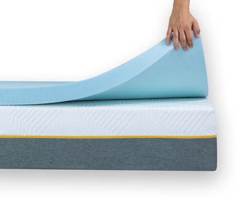 Ferlex Surmatelas viscoélastique 5 cm | 140 x 190 cm | Particules de Gel | Surmatelas | Surmatelas | Surmatelas et canapé
