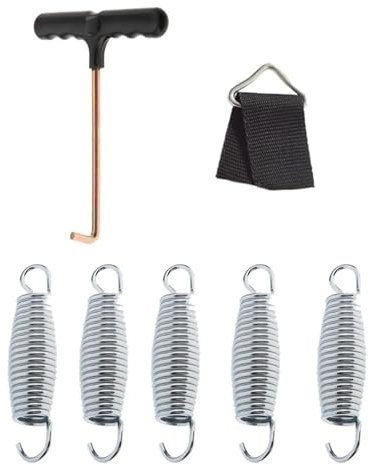 AMENGJ Muelles de Trampolín 8/20 Piezas de resortes for trampolín, Ganchos for trampolín, Resorte for Cama de Salto, fácil de Instalar(16cm 8pcs)
