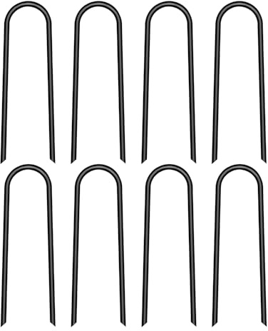 Flujos de trampolín en el suelo, estacas de trampolín | Uñas de Tienda de Camping,Juego de 8 estacas de trampolín de trampolín en forma de viento en forma de viento fuerte para tiendas de campamento