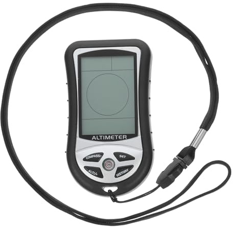 HEMOTON Barometro Portatile Elettronica Misuratore Meteorologico Per Pressione Temperatura e Vento Per Campeggio e