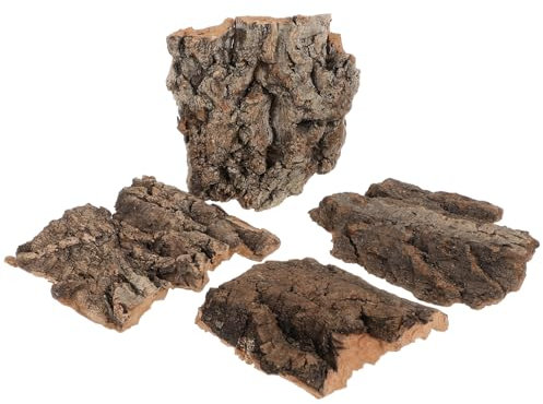 Abaodam 4stücke Kletterbaum-dekor Aus Rinde Für Reptilien Terrarien-baumrinden-dekor Reptilienversteck Zum Klettern Für Schlangen Und Eidechsen Natürliches Und Robustes Material