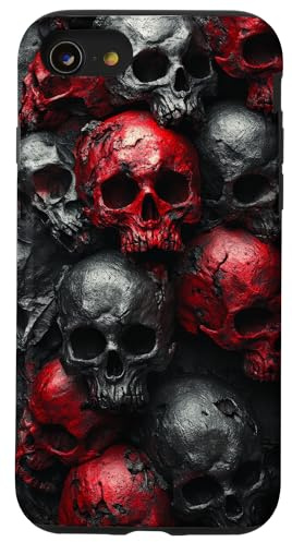 Porta de diseño de Arte de Halloween Dark Horror de Pila de Carcasa para iPhone SE (2020) / 7/8