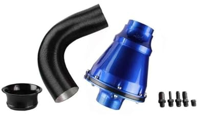 Filtro Universal Para Coche 76 Mm Y 3 Pulgadas Para SUV Alto Flujo Para Entradae Aire Frío Limpiador Tuberías Filtro Aire Cabezal Tipo Hongo Fuelle Tubo Entrada Filtro Aire Tubo(Azul)