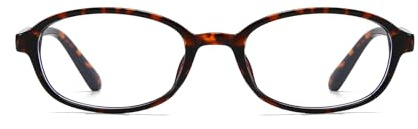 YAMEIZE Retro Schmal Oval Blaulicht Brille Damen Herren - Kleine Anti Blaulicht Brille Ovale Blaufilter Brille Gaming Brille