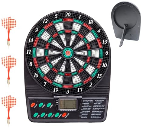 Tabellone segnapunti elettronico – Set di freccette digitale, tabellone segnapunti automatico, bersaglio display a LED, kit di bersaglio interattivo per freccette | per giocare a sport al chiuso in