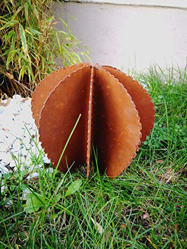 Zen Man Edelrost Gartenstecker GartenFigure Rost Gartenskulptur Rost Handarbeit H34*27 * 27 cm 031876