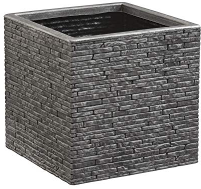 38cm Brick Effect Square Pot