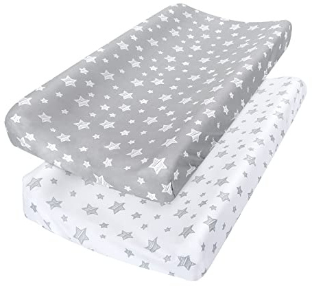 Changing Pad Cover for Boys Girls, Soft Unisex Diaper Change Table Sheets