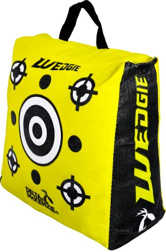 Delta McKenzie 20 Wedgie Self-Standing Archery Bag Target - Portable Field Point Practice Target for Compound & Crossbow - Yellow
