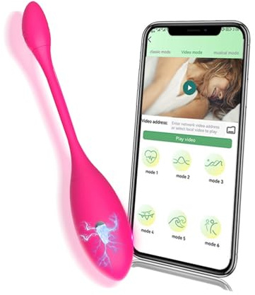 TOUNID Kugelvibrator 9 Vibrationmodis APP fernsteuerbar Electric Shock Vibro-Ei Tragbarer G Punkt Stimulator Dildo Analdilatator Vaginaldilator klitorale Stimulator Analplug SM Sex toys Männer Frauen