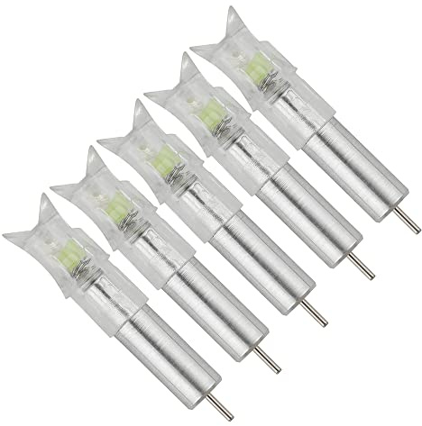 wolfman Pointes de Flèche Lumineuses pour Arc à Poulies Automatique Pointes de Flèche Allumée pour Chasse Et Tir pour Flèche de 6.2mm/7.6mm 5 Pcs