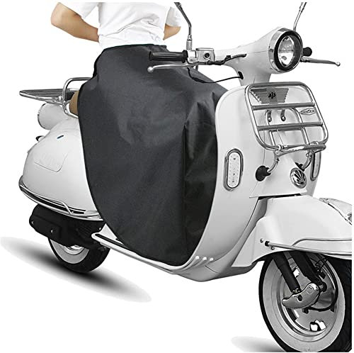 Beinschutz für alle Motorroller | Rollerdecke Winter | Regenschutz/Nässeschutz für Roller | Abdeckplane universelle Größe | Schwarz