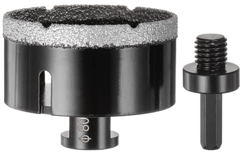 HARFINGTON Diamond Core Drill Bit 3.15/80mm Dia Diamond Hole Saw Kit for Tile Porcelain Ceramic Marble Stone