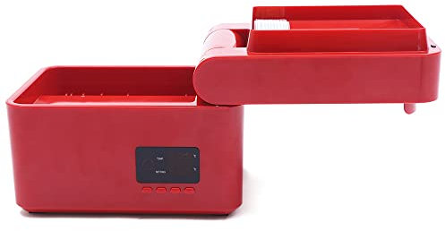 Ölpresse Maschine, 220V 600W Öl Presse Maschine Automatische Öl Extraktor Digital Ölpresse, Edelstahl Haushaltsölpresse, für Erdnuss Sojabohnen Raps usw, 5 kg/h, Rotes
