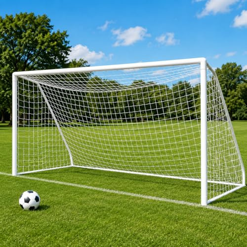 Football Soccer Goal Net, 3x2m Durable Football Soccer Goal Net Polypropylene Fiber Sports Match Training Tools, Portable Replacement Tough Goal Nets for Soccer Training Practice Match Accessories