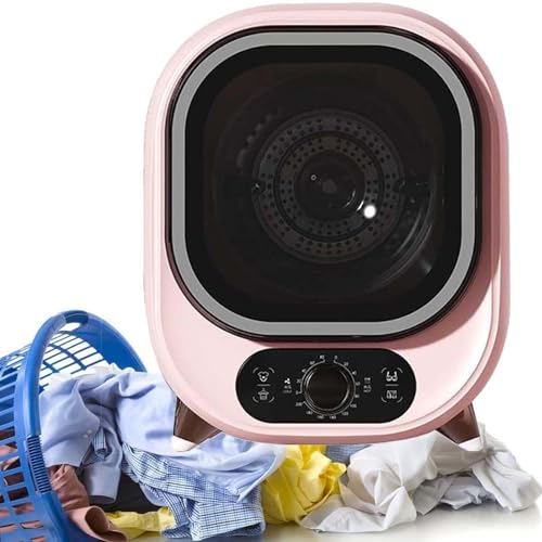 URJWAN Petit SèChe-Linge, Compact Et Mini Essoreuse, Condensateur Portable, Parfait pour Comptoir Ou Montage Mural, Capacité De Charge De 0,8 Kg, Double Sonde De ContrôLe De TempéRature,C-110V