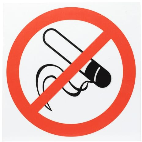 Rauchen verboten schilder, 15x15cm Rauchen verboten Aufkleber, Rauchverbot Aufkleber, Selbstklebend Nicht rauchen schild Hinweisschilder, Verbotszeichen Rauchen Nicht, Warnzeichen für Außen Innen