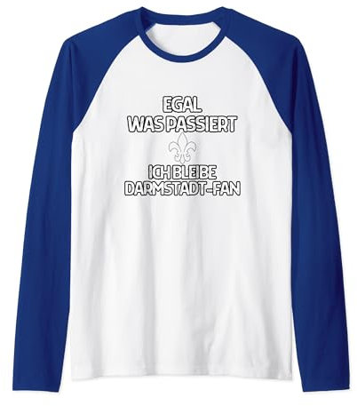 Darmstadt Aufstieg Fußball Lilien Fan 98 Hessen blau weiss Raglan