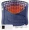 Termoforo Elettrico Termoforo Lombare con 6 Livelli di Temperatura e 4 Impostazioni di Tempo, Spegnimento Automatico per Schiena, Collo, Spalle, Addome 120 x 30cm Blu