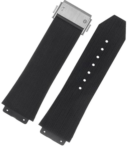 KDEGK FKM fluorosilikonarmband för HUBLOT BIG BANG Silikon 25 * 17mm 26 * 19mm Vattentät herrklockarmband Kedjeklocka Gummiarmband Armband