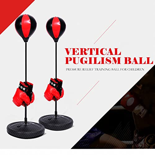 Punchingball-Beutel, Speed-Box-Sport-Set, Höhenverstellbar, Box-Set, Kampfspiel mit Handschuhen für Gesundheit und Fitness, mit Luftloch-Design, Hohe Federkraft