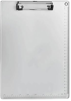 Klemmbrett 3 stücke Aluminium Legierung Schreiben Clip Bord Tragbare Papier Halten Zwischenablage Mit Zentimeter Waagen Einfache Kreative for Büro Schule(A5)